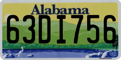 AL license plate 63DI756