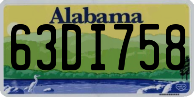 AL license plate 63DI758