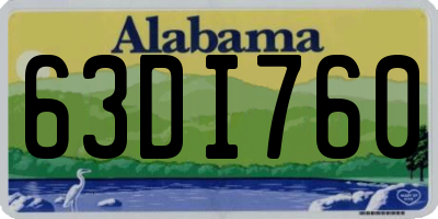 AL license plate 63DI760