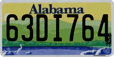 AL license plate 63DI764