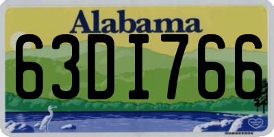 AL license plate 63DI766