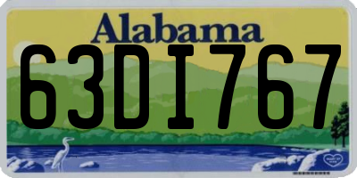 AL license plate 63DI767