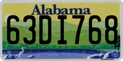 AL license plate 63DI768
