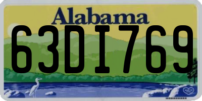 AL license plate 63DI769