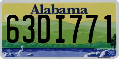 AL license plate 63DI771
