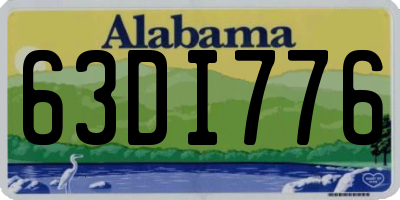 AL license plate 63DI776
