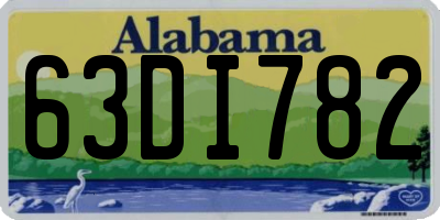 AL license plate 63DI782