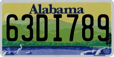 AL license plate 63DI789