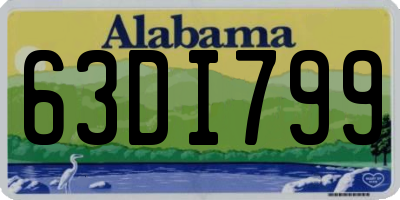 AL license plate 63DI799