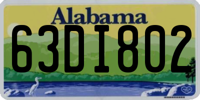 AL license plate 63DI802