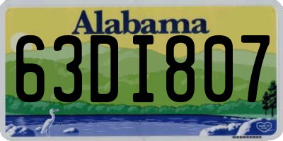 AL license plate 63DI807