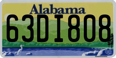 AL license plate 63DI808