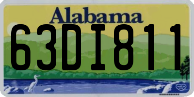 AL license plate 63DI811