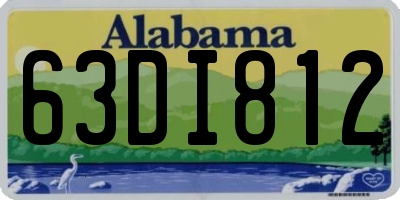 AL license plate 63DI812