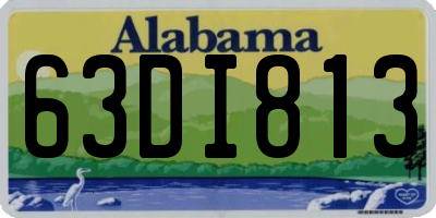 AL license plate 63DI813