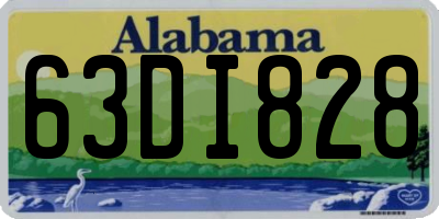 AL license plate 63DI828