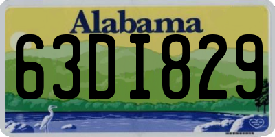 AL license plate 63DI829