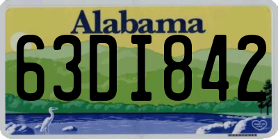 AL license plate 63DI842