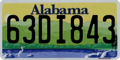AL license plate 63DI843