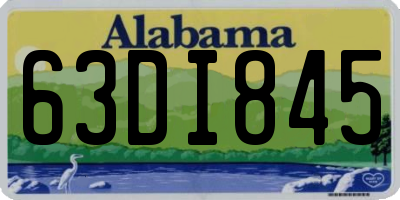 AL license plate 63DI845