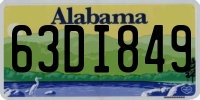 AL license plate 63DI849