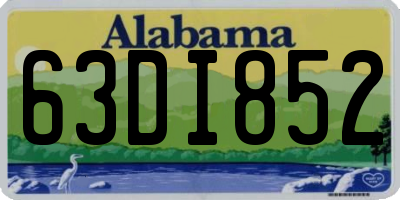 AL license plate 63DI852