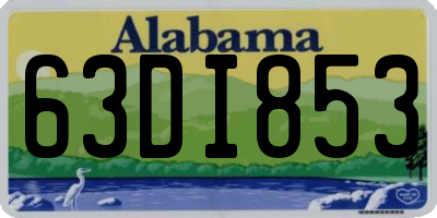AL license plate 63DI853