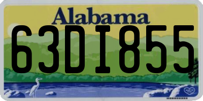 AL license plate 63DI855