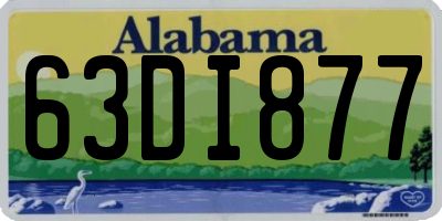 AL license plate 63DI877