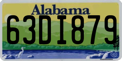 AL license plate 63DI879