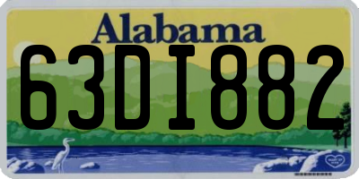 AL license plate 63DI882