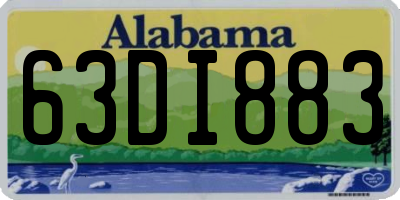 AL license plate 63DI883