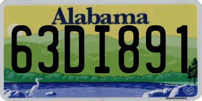 AL license plate 63DI891