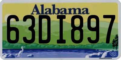 AL license plate 63DI897