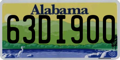 AL license plate 63DI900