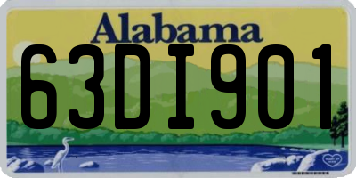 AL license plate 63DI901