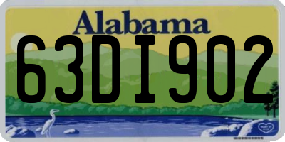 AL license plate 63DI902