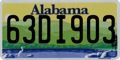 AL license plate 63DI903
