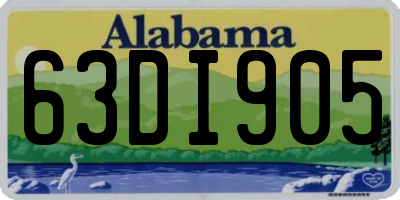 AL license plate 63DI905