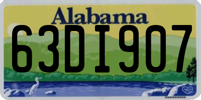 AL license plate 63DI907