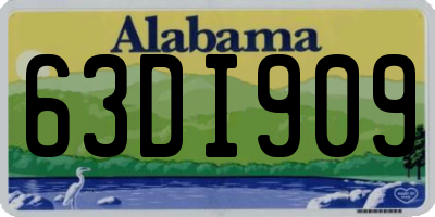 AL license plate 63DI909
