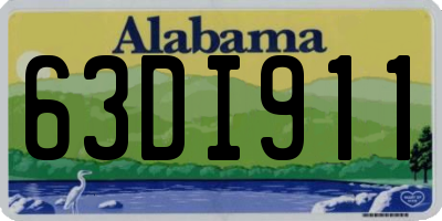 AL license plate 63DI911