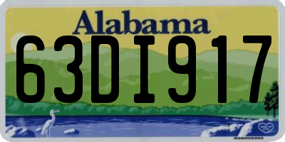 AL license plate 63DI917
