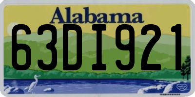 AL license plate 63DI921