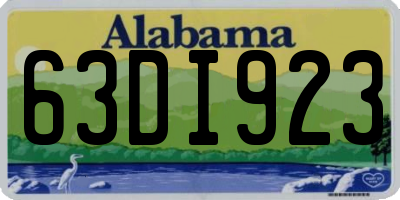 AL license plate 63DI923