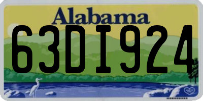 AL license plate 63DI924