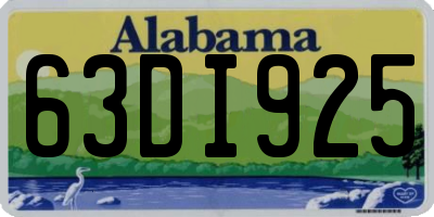AL license plate 63DI925