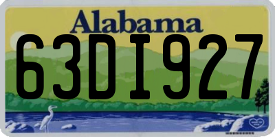 AL license plate 63DI927