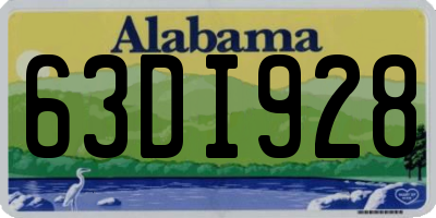 AL license plate 63DI928