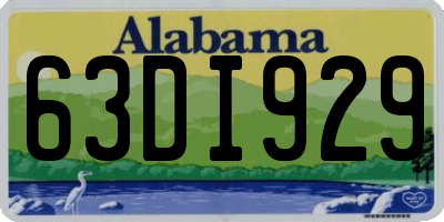 AL license plate 63DI929